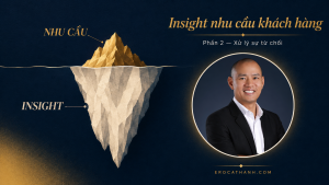 Minh họa tảng băng insight nhu cầu khách hàng giúp người bán hàng hiểu mong muốn thật sự và xử lý sự từ chối tốt hơn